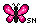 Small Butterfly - Pink