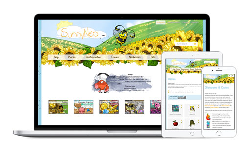 SunnyNeo.com on various mobile devices supported